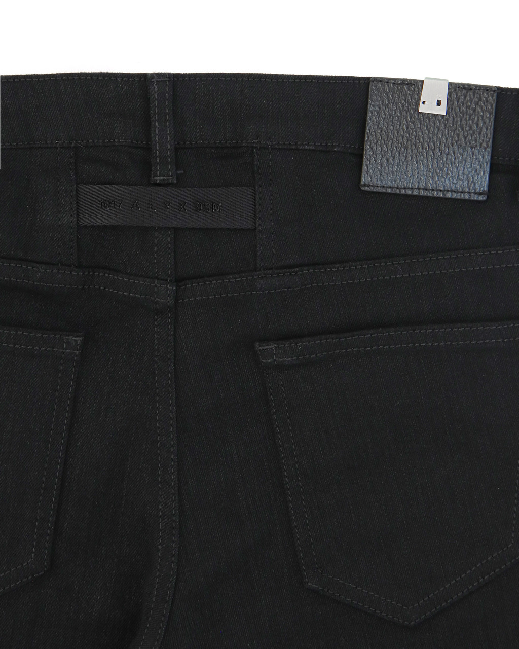 TRUE BLACK 6 POCKET JEAN WITH METAL BUCKLE - 3