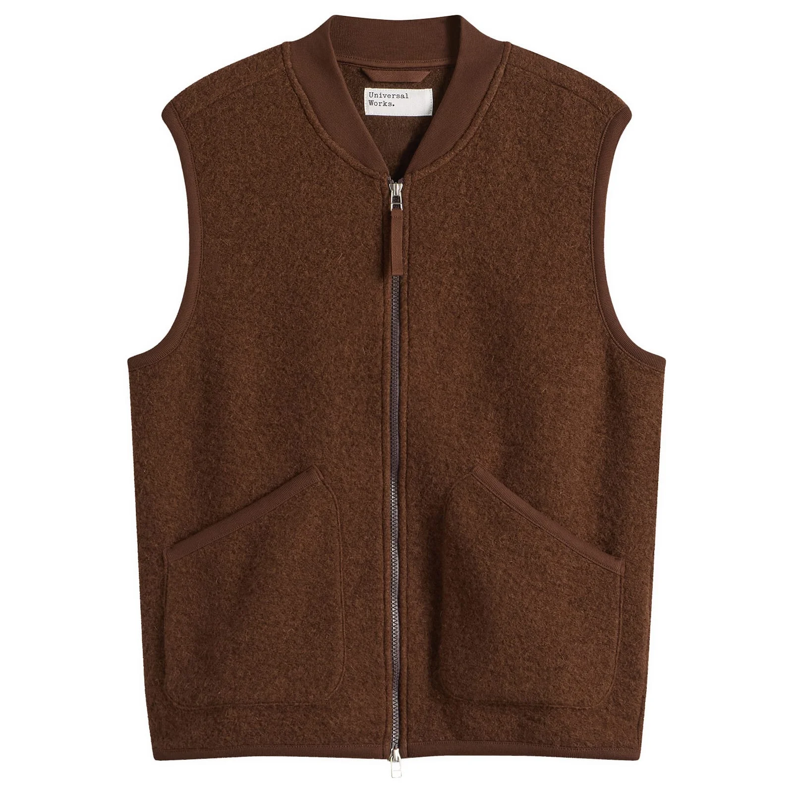 Universal Works Wool Fleece Zip Waistcoat - 1