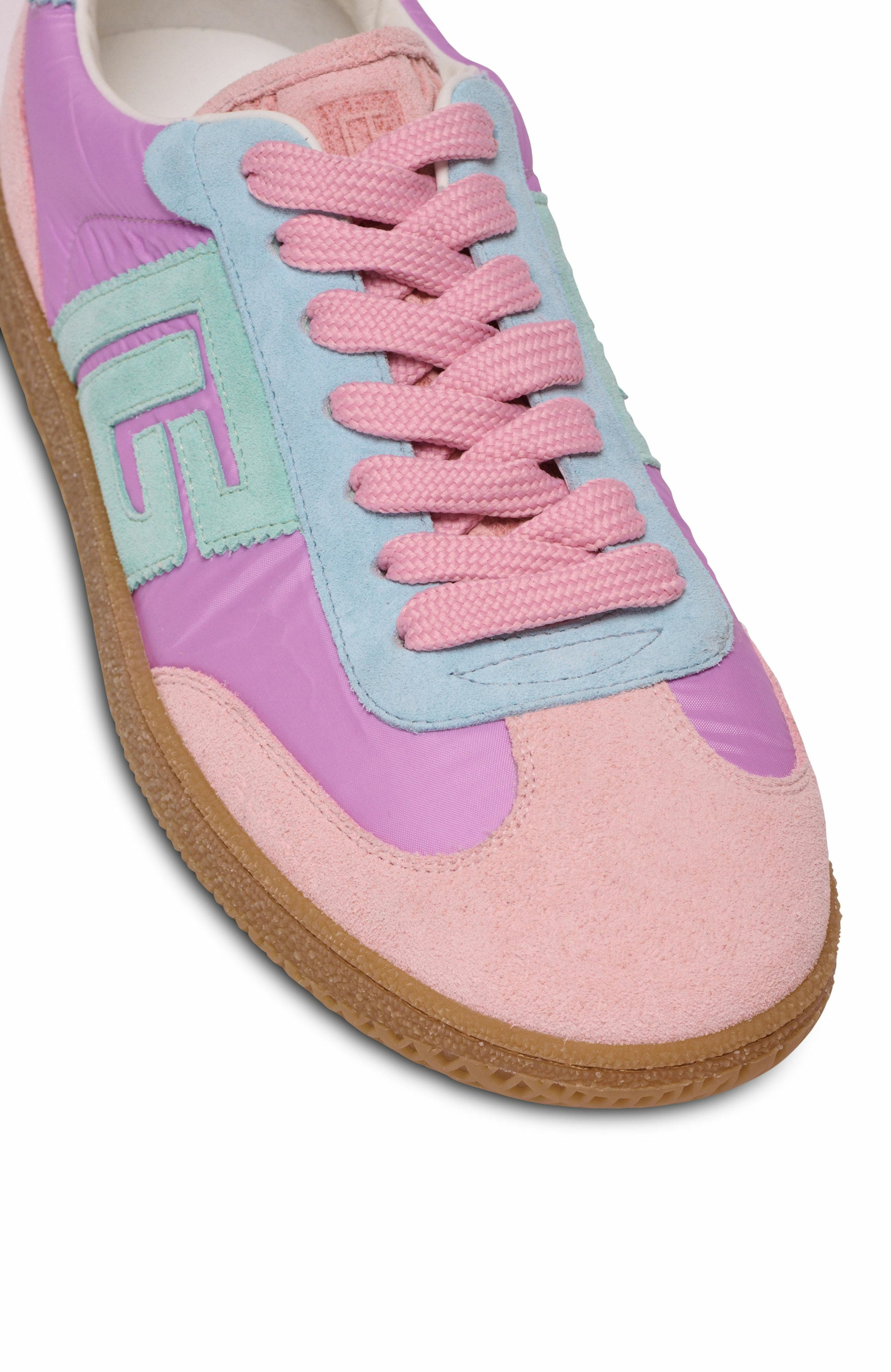 Balmain Swan Suede And Nylon Trainers in Multicolor at Nordstrom - 7