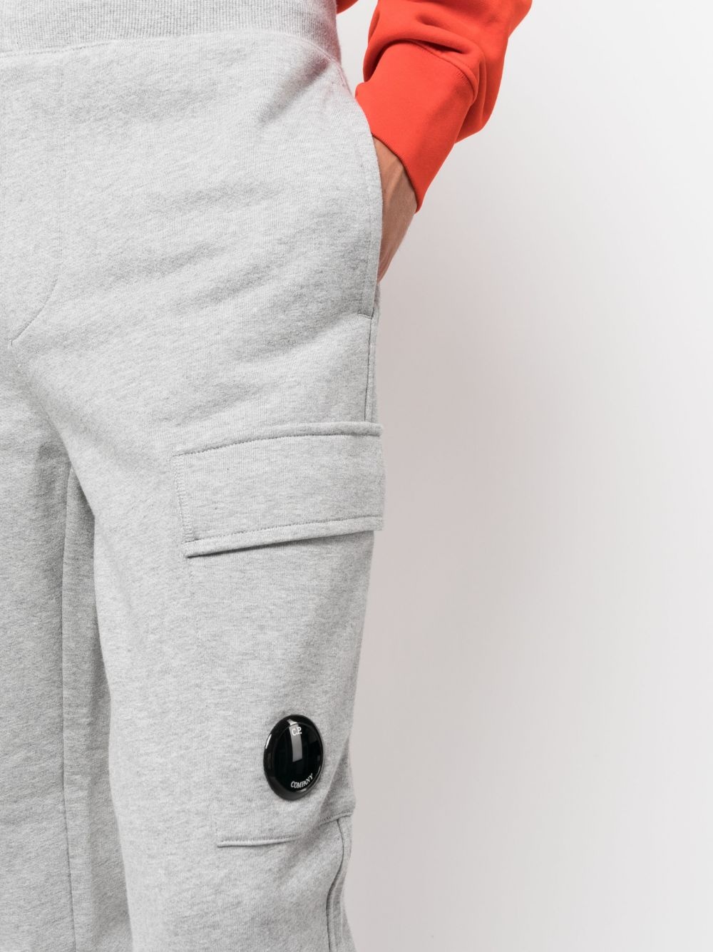 logo-patch cotton track pants - 5