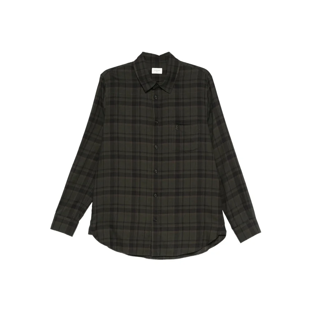 Saint Laurent Green Shirts Men - 1
