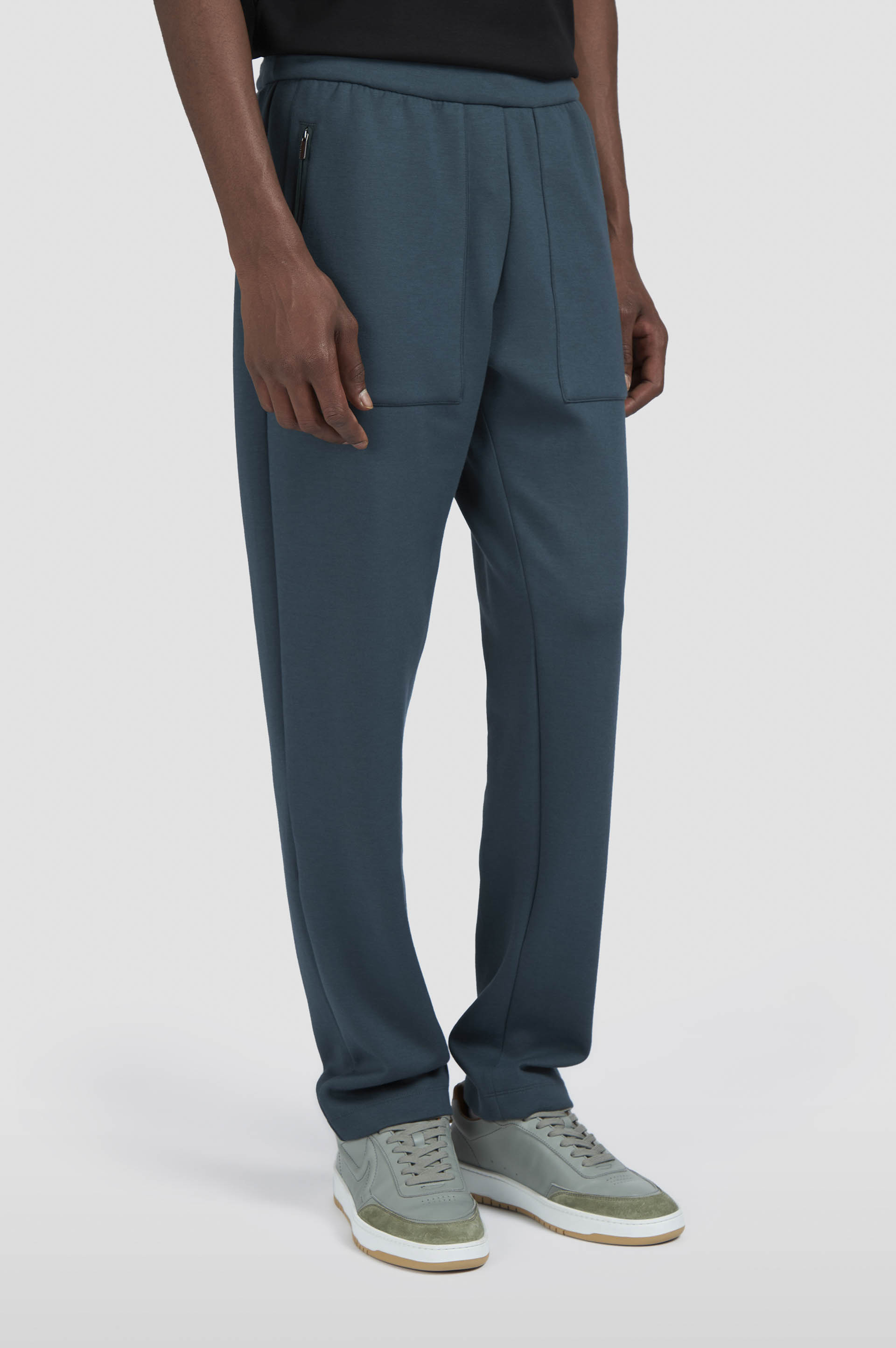 SUPIMA® COTTON TRACKPANTS WITH SHARK FIN EMBROIDERY - 6