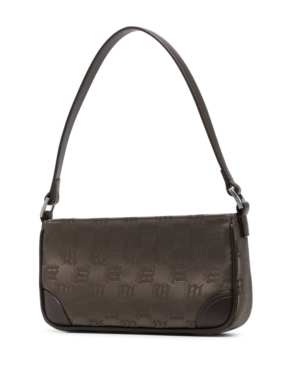 patterned-jacquard shoulder bag - 3