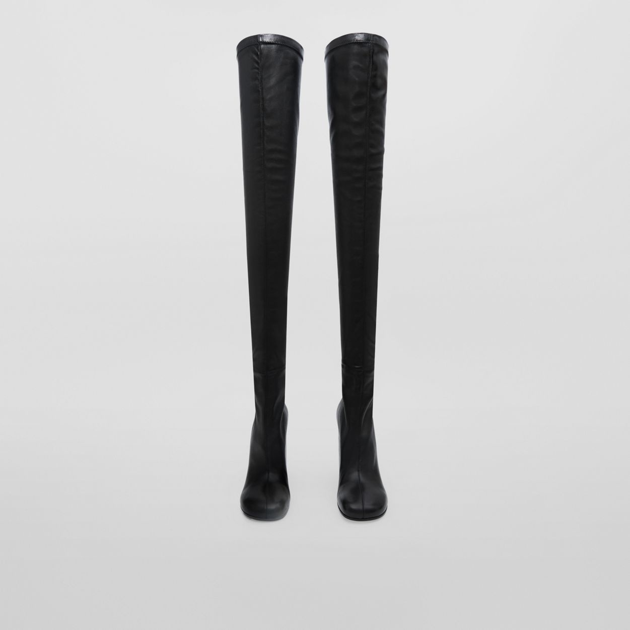 Burberry Leather Over-the-knee Sock Boots | REVERSIBLE