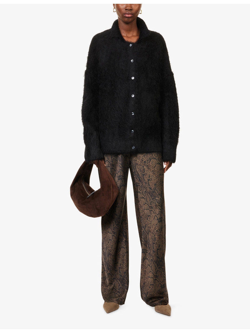 Reformation Gale Mid-Rise Bias Satin Trousers outlook