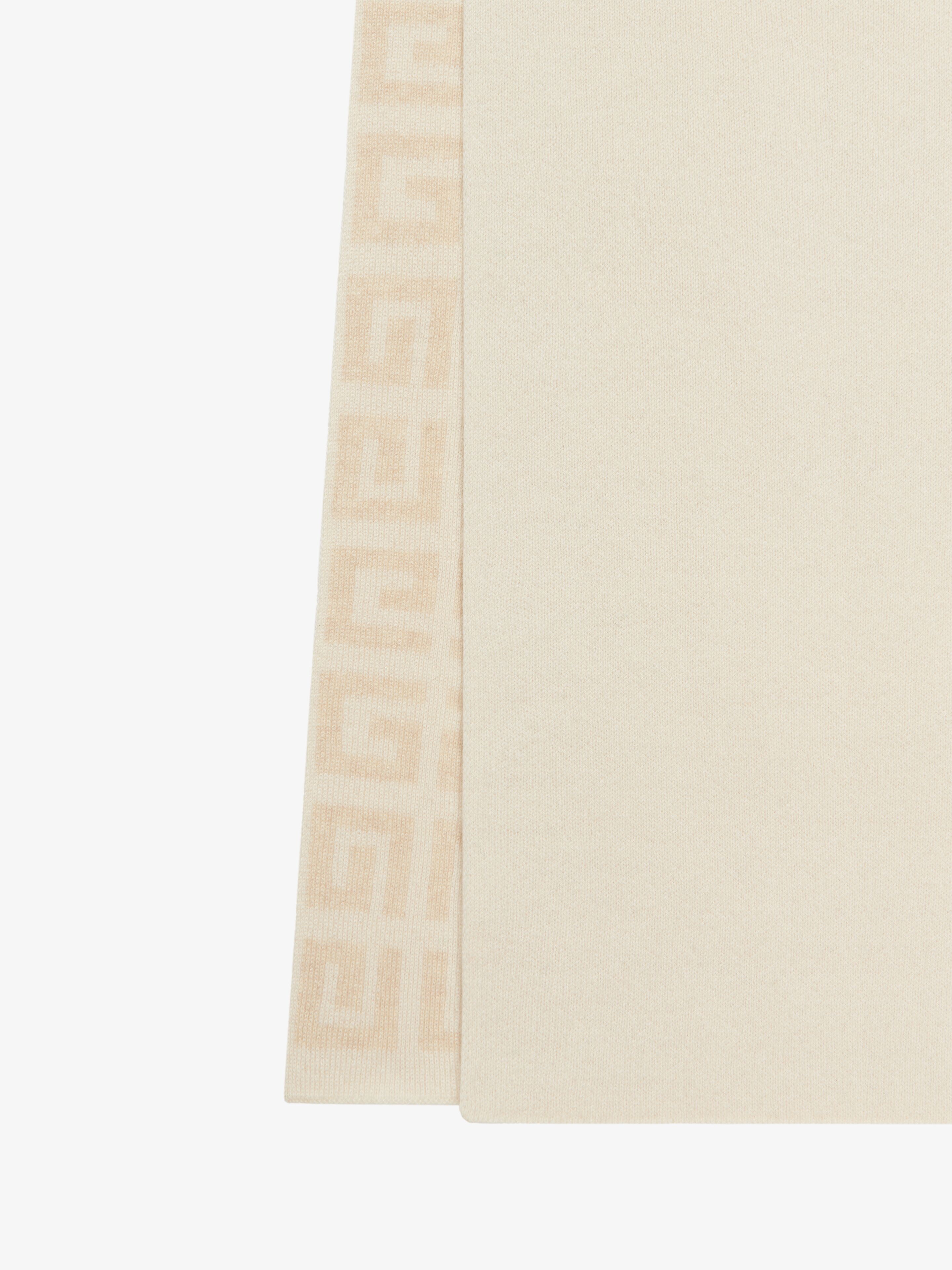 GIVENCHY 4G DOUBLE SIDED SCARF IN WOOL AND CASHMERE - 3