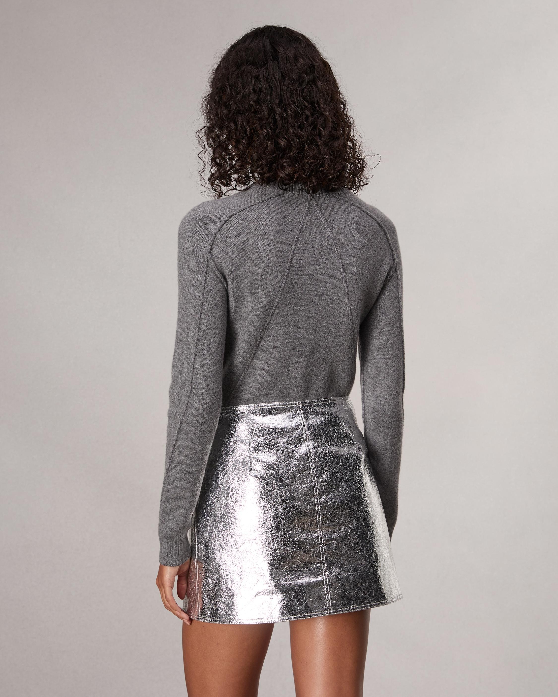 Kyla Faux Leather Skirt - 4