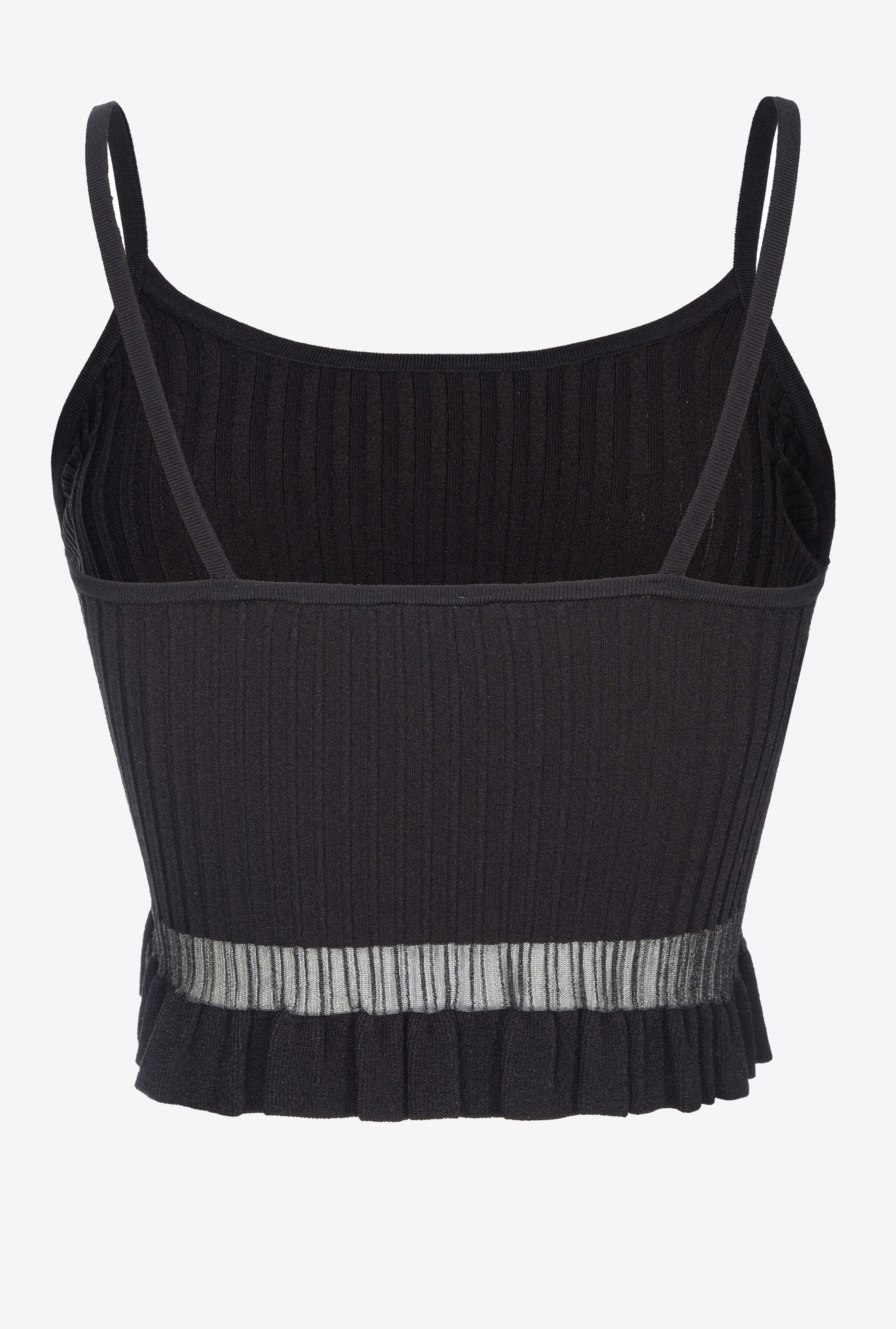 RIBBED CROPPED VEST TOP - 6