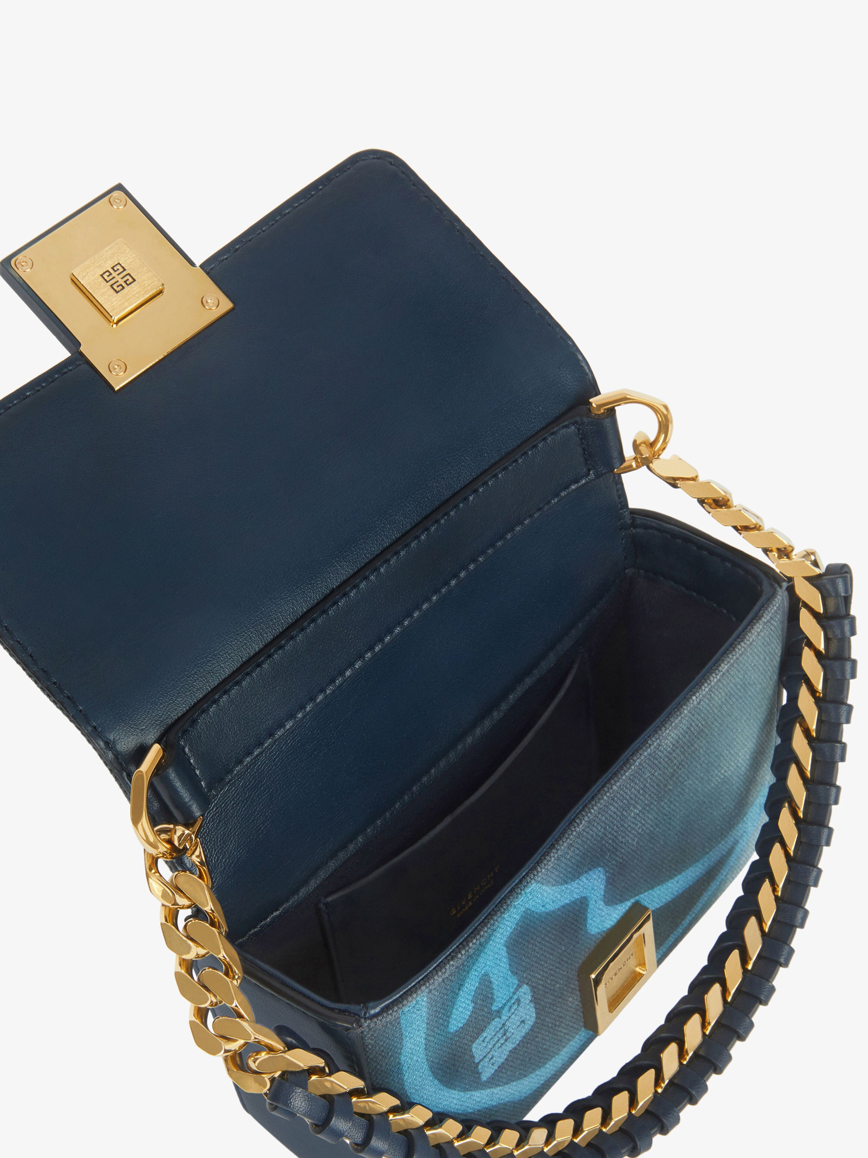 SMALL 4G BAG IN PRINTED GRAFFITI EFFECT CANVAS WITH CHAIN - 6