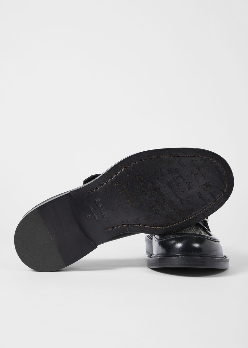 Black Contrast-Vamp 'Newling' Shoes 4