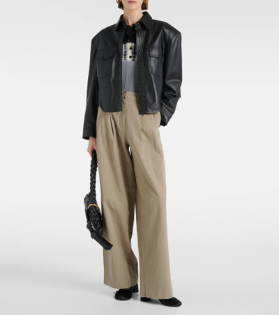 Proenza Schouler Helena high-rise cotton-blend wide-leg pants outlook