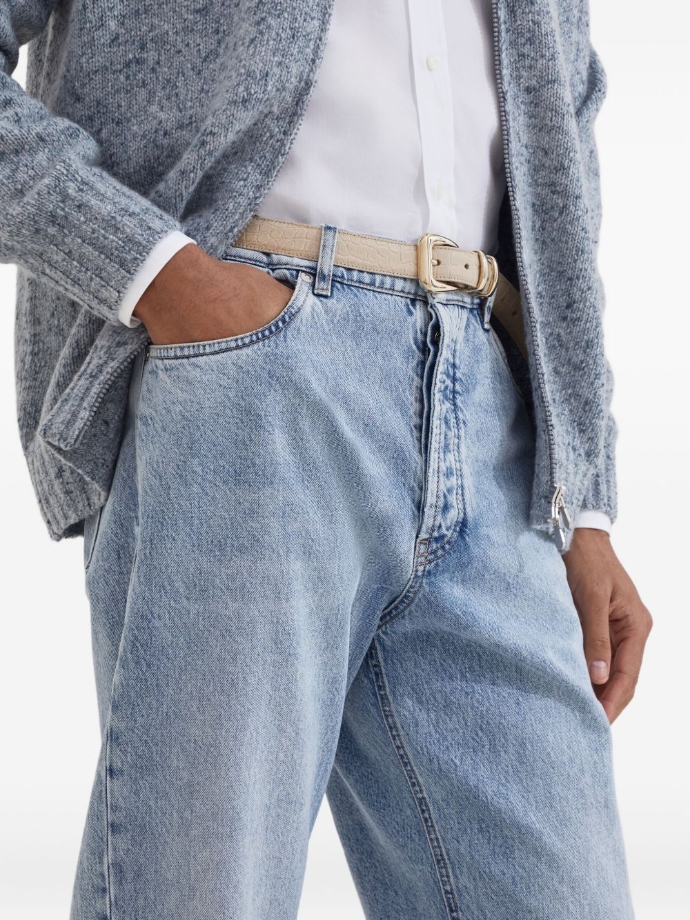 logo-patch jeans - 5