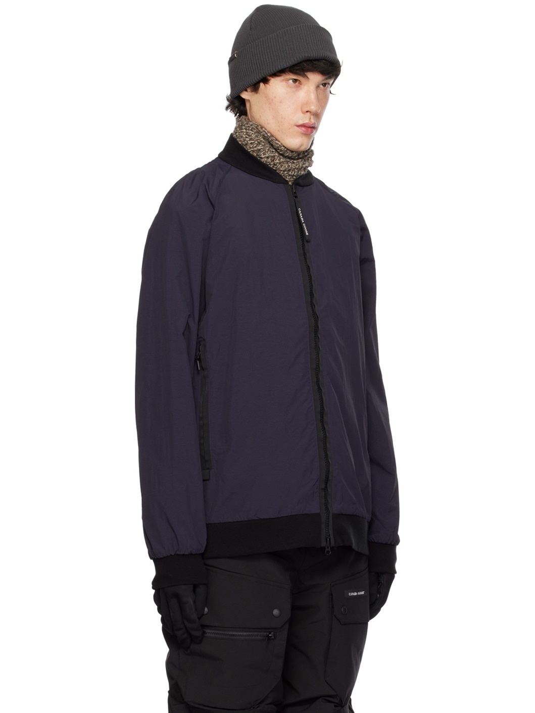 Navy Faber Bomber Jacket - 2