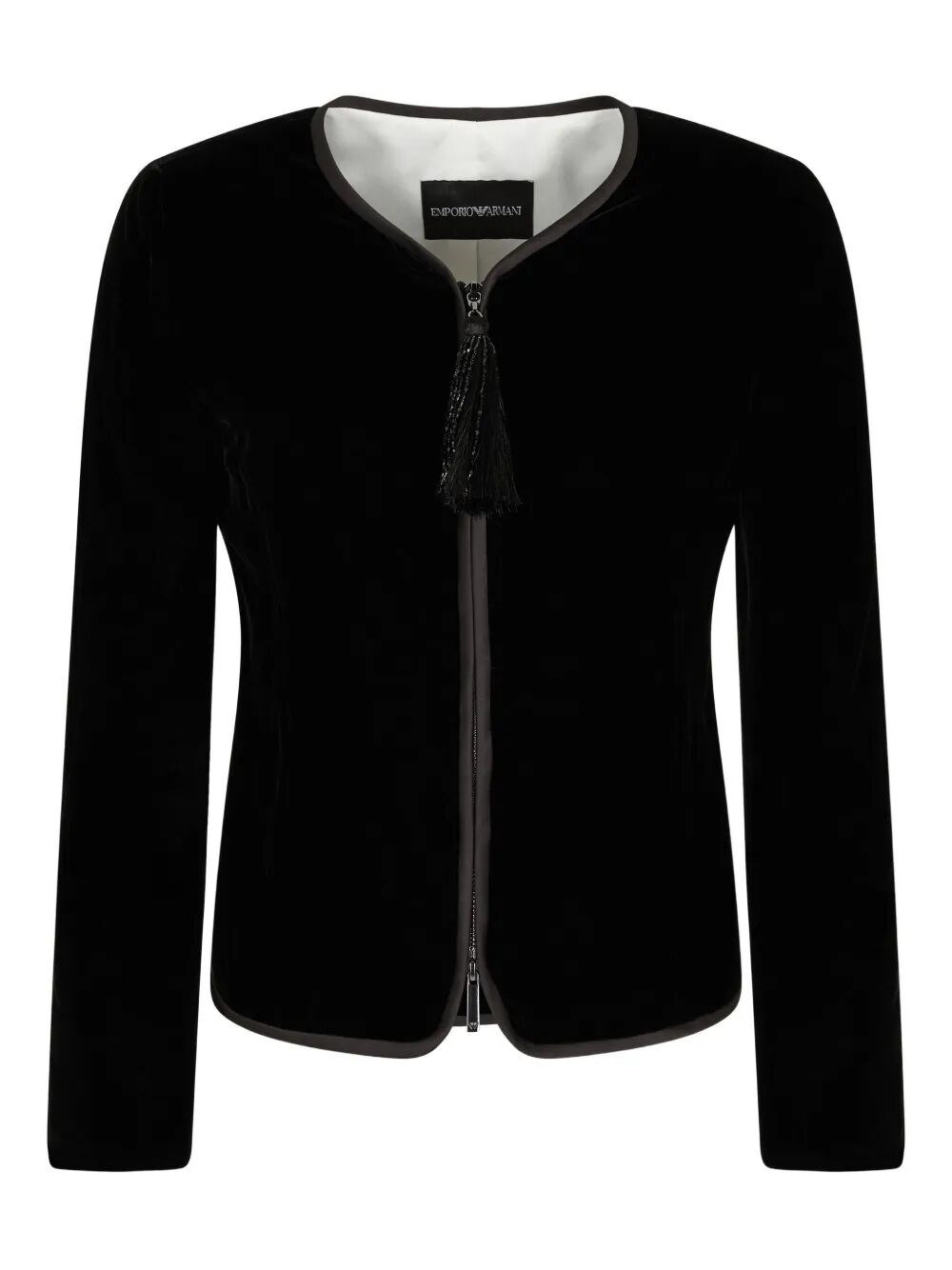 Introducing the 'ZIP-UP JACKET', an exquisite creation by EMPORIO ARMANI, that embodies the essence  - 1