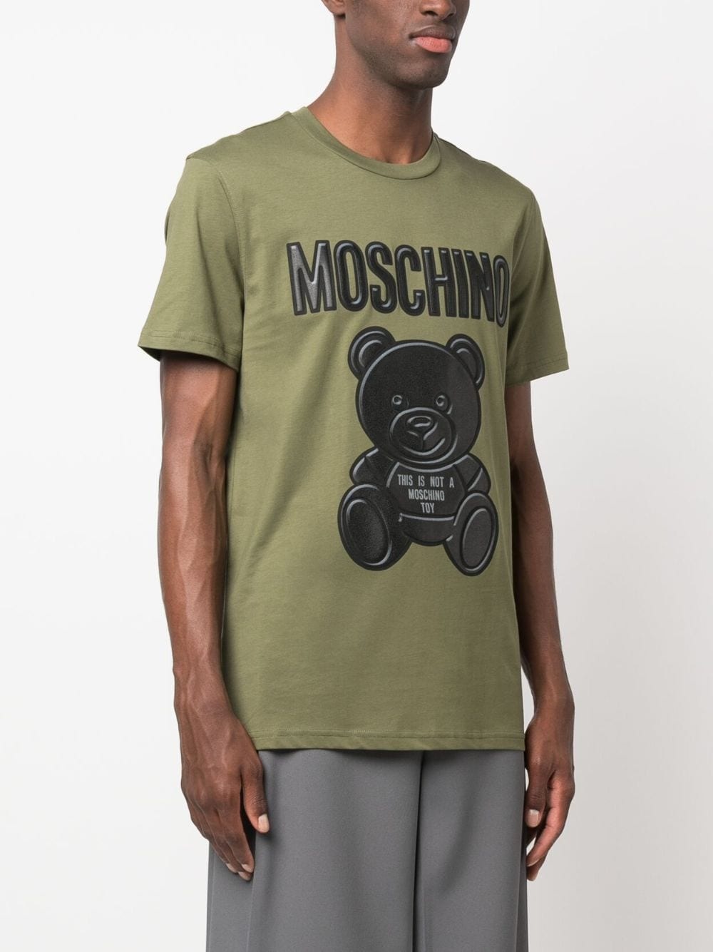 logo-print organic-cotton T-shirt - 3