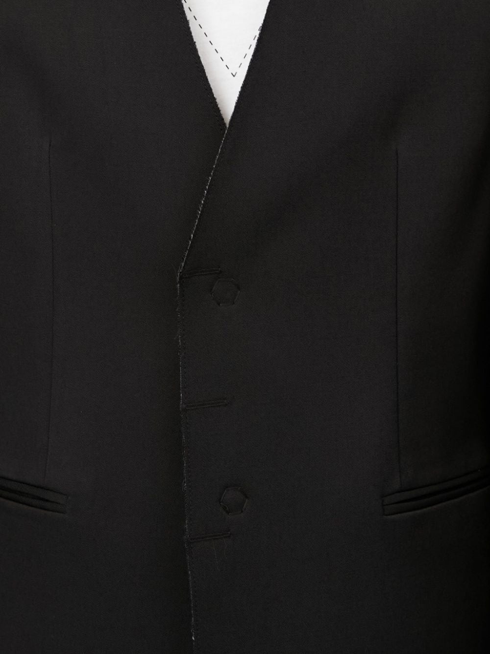 single-breasted twill blazer - 7