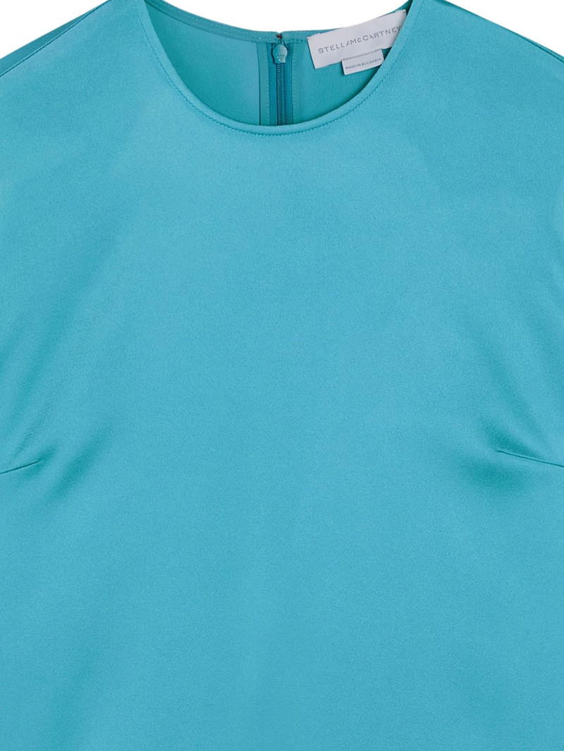 Stella McCartney satin zip-up tank top outlook