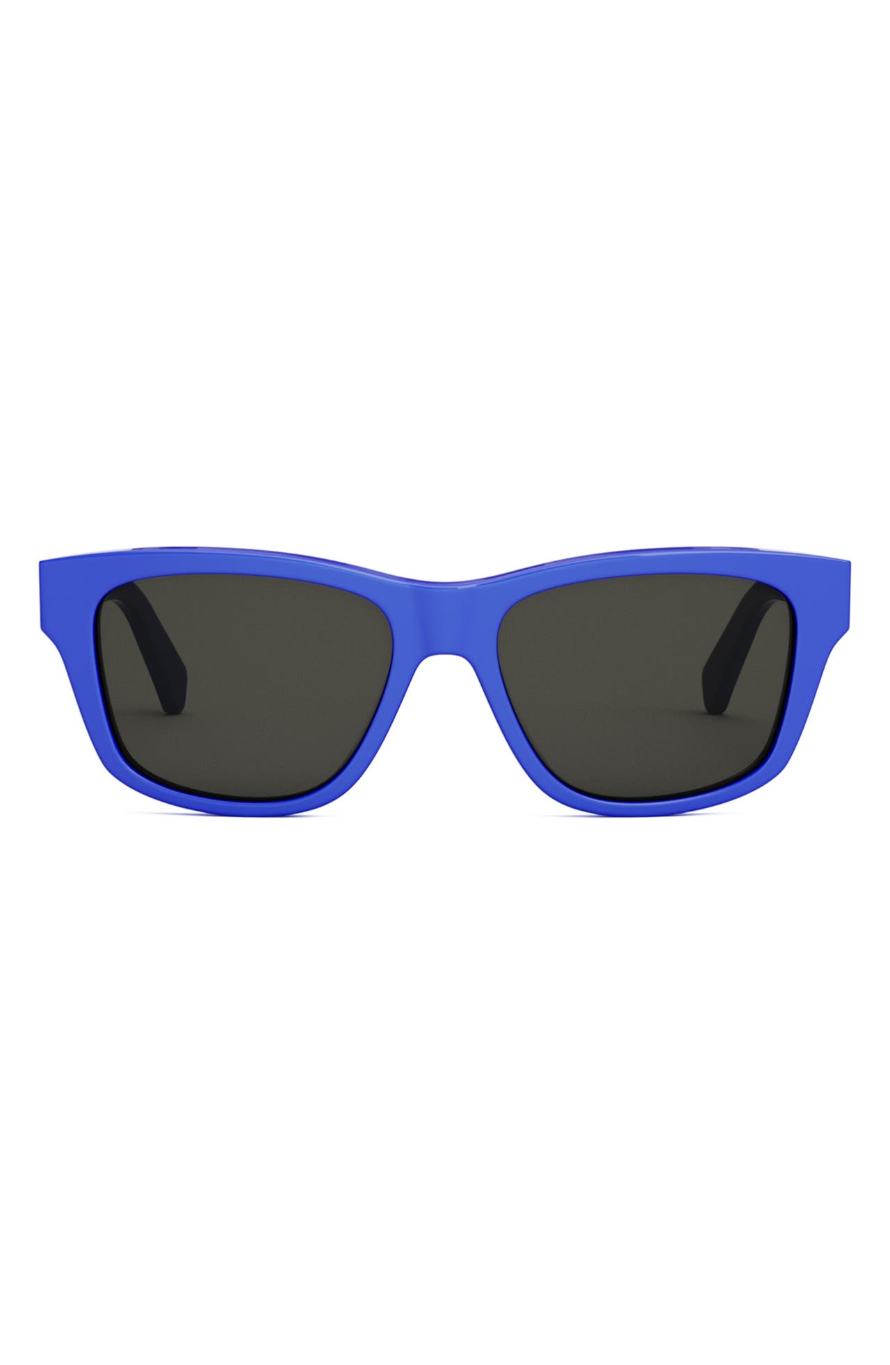 CELINE Monochroms 55mm Square Sunglasses in Blue/Other /Smoke at Nordstrom - 1