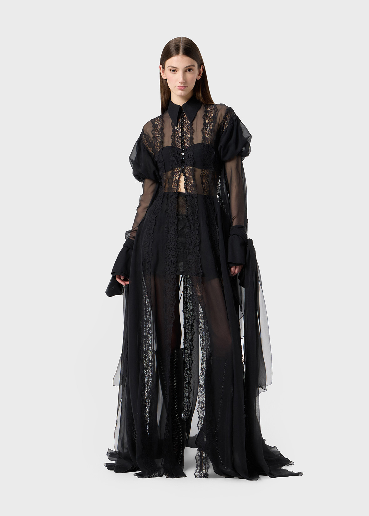 CAGE SKIRT IN CRINOLINE AND LACE - 2