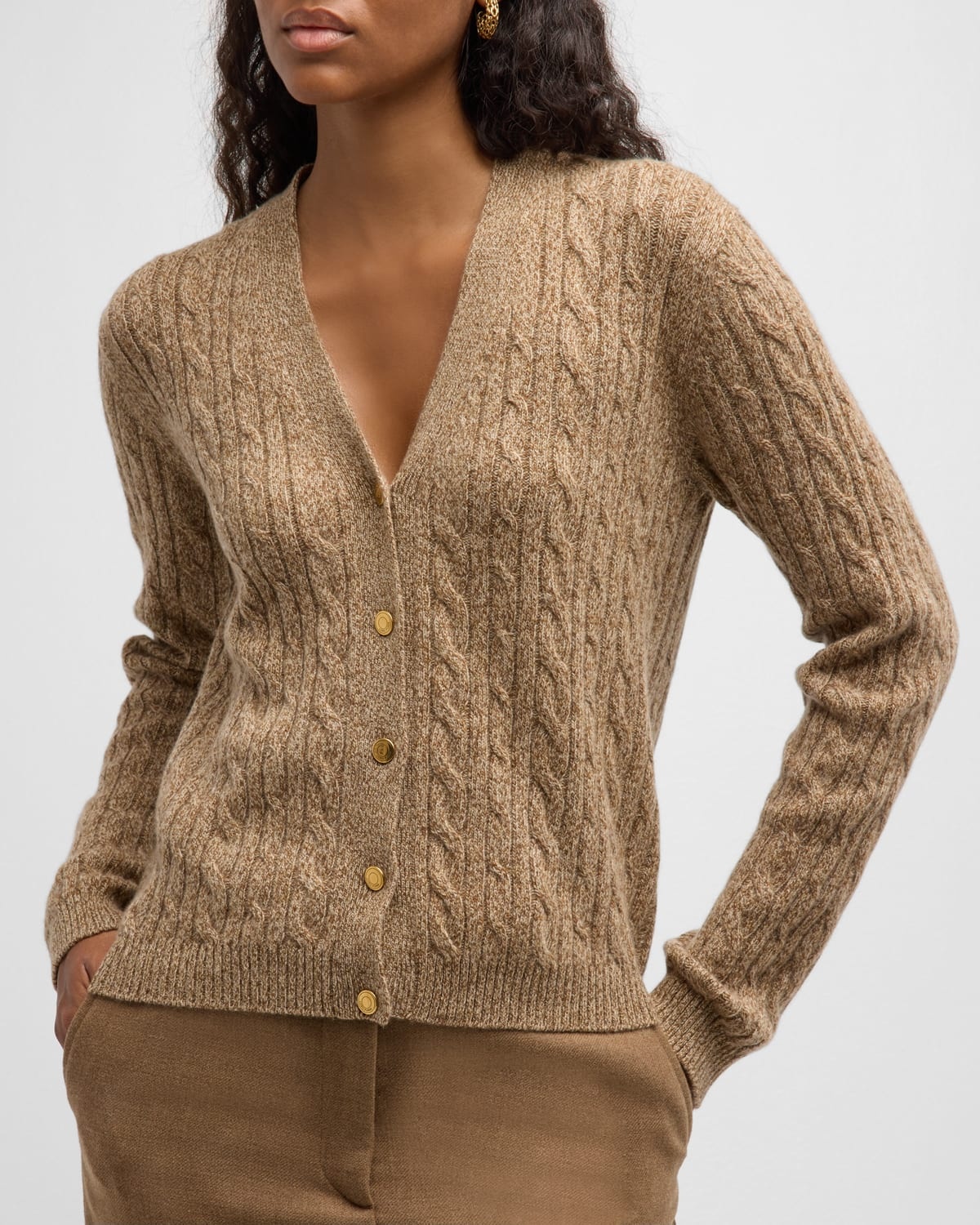 Baby Cashmere Cable Knit Cardigan - 7