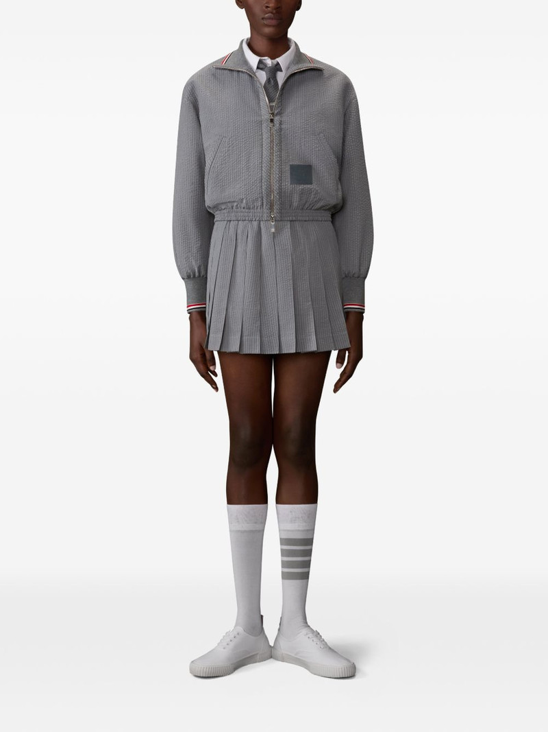 Thom Browne zip-fastening patch-detailed jacket outlook