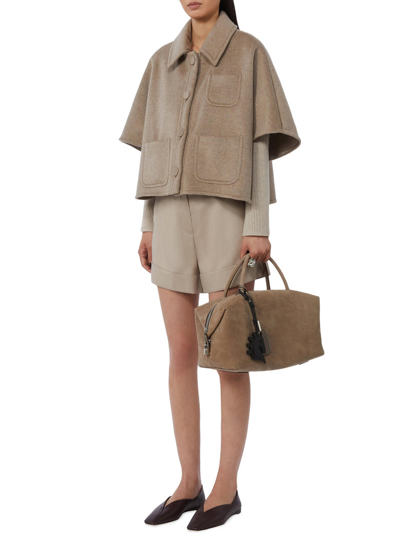 Women's Light Weight Cashmere Cape - Tawny Bronze Brown 5