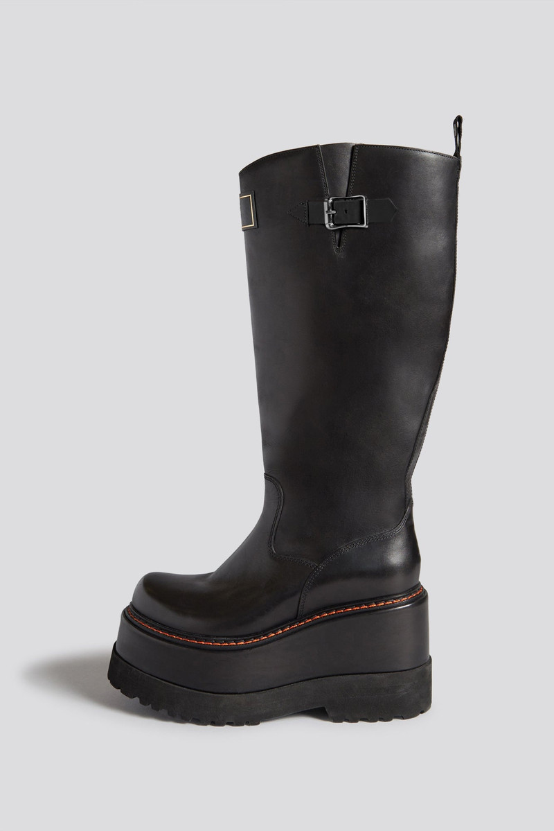R13 PATCH ENGINEER BOOT - BLACK 1