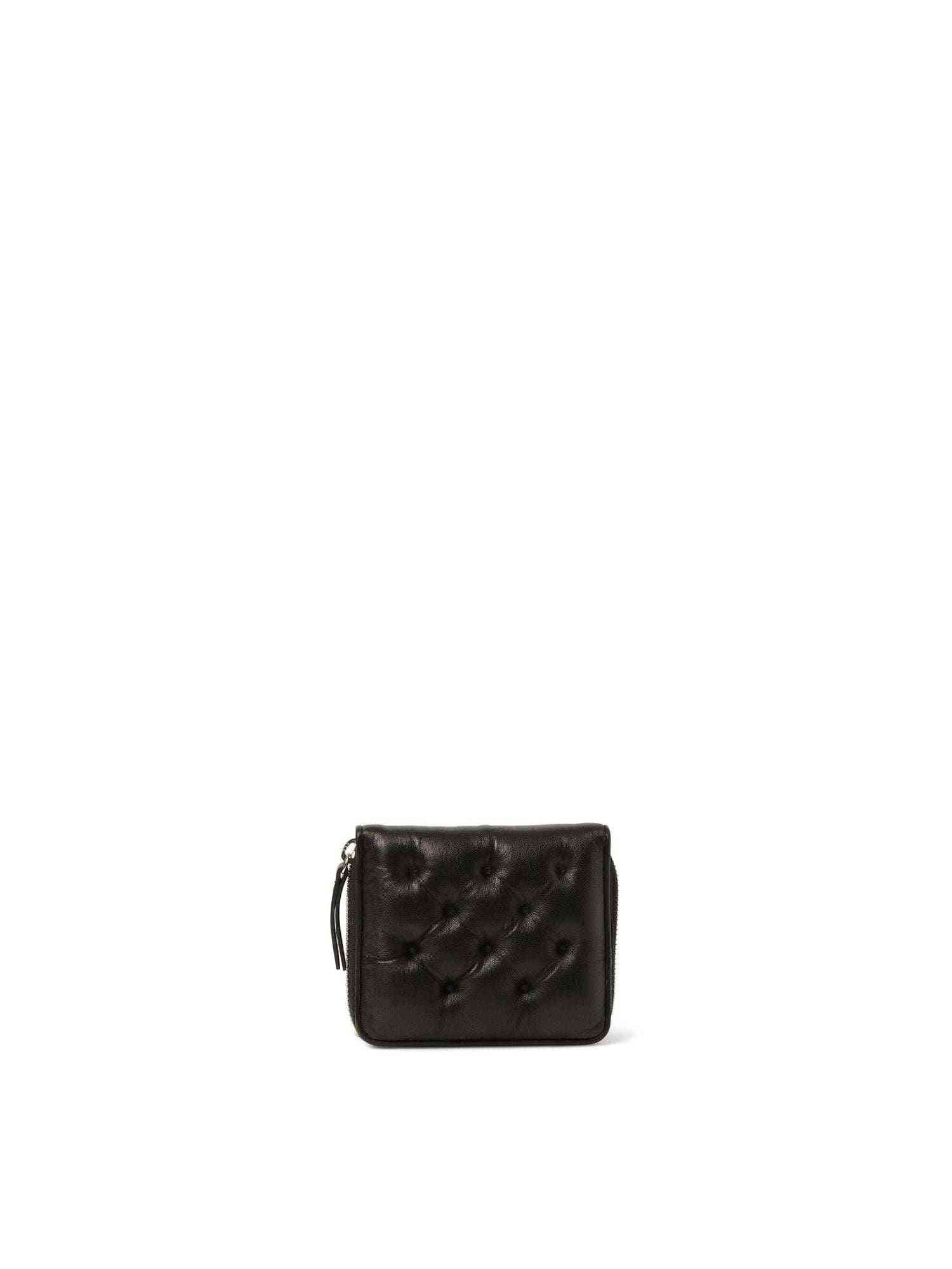 Wallet Compact Zip Around Wallet in Black - 2