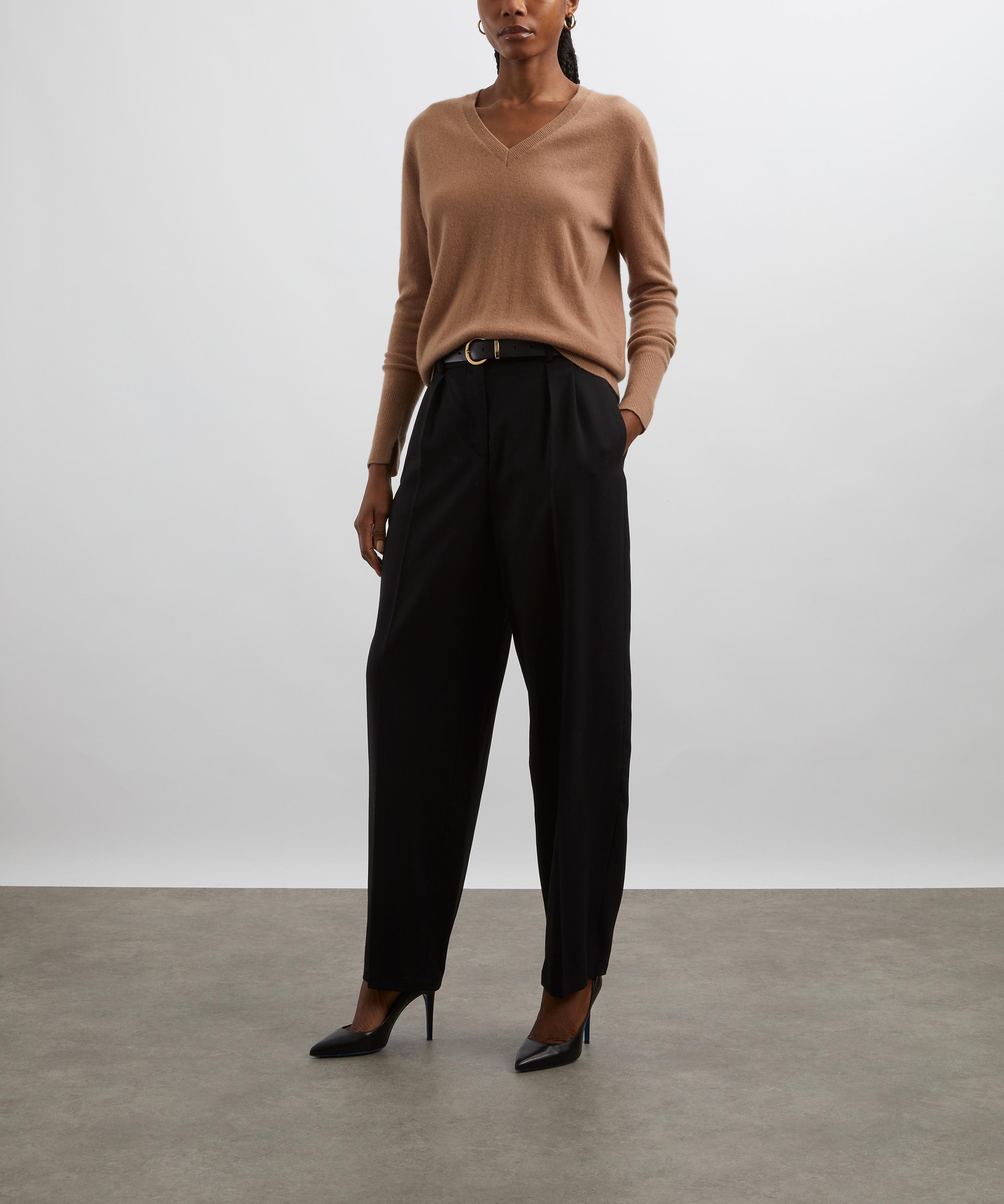 Light Pure Cashmere V-Neck Jumper - 2