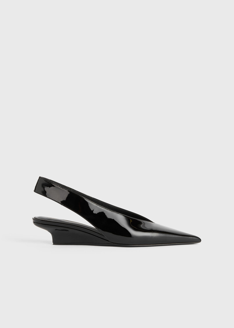 The Wedge-Heel Slingback black 1