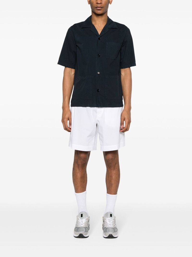 Aspesi elasticated-waist poplin shorts outlook