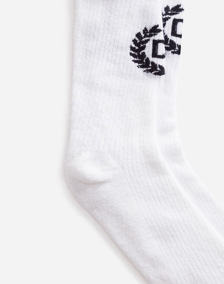 Cotton socks with jacquard DG logo - 2