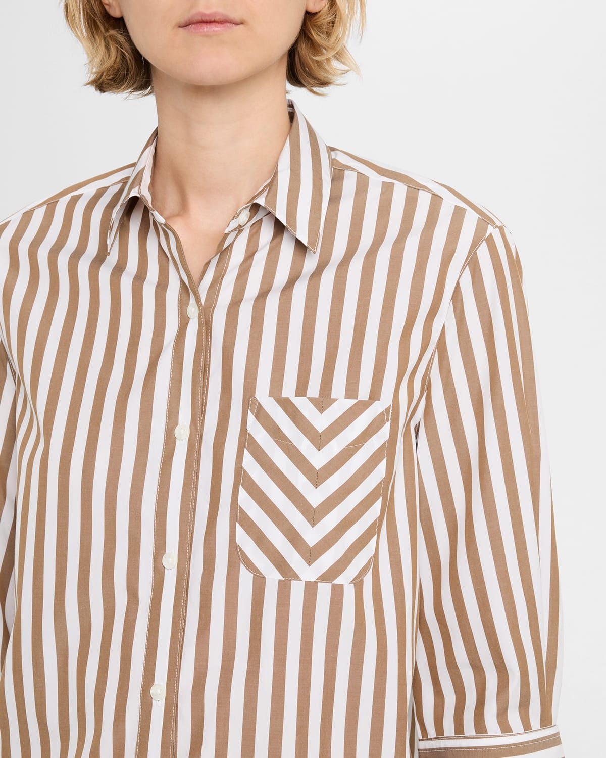 Lucia Stripe Poplin Shirt - 5