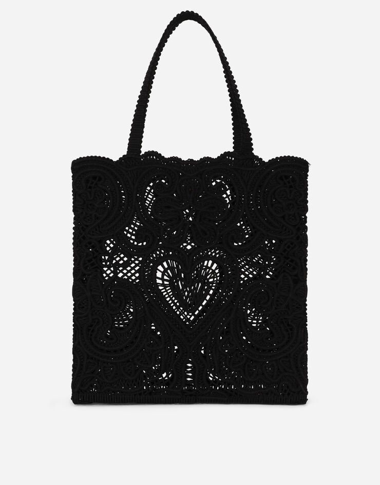 Medium cordonetto lace Beatrice shopper - 4