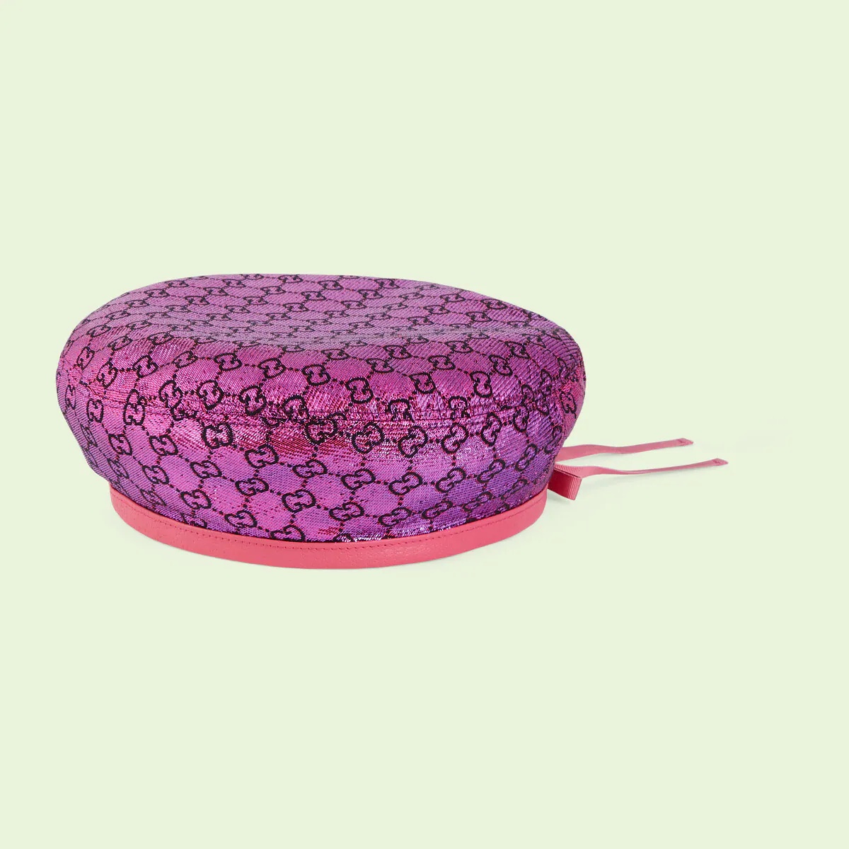GG lamé beret hat - 1