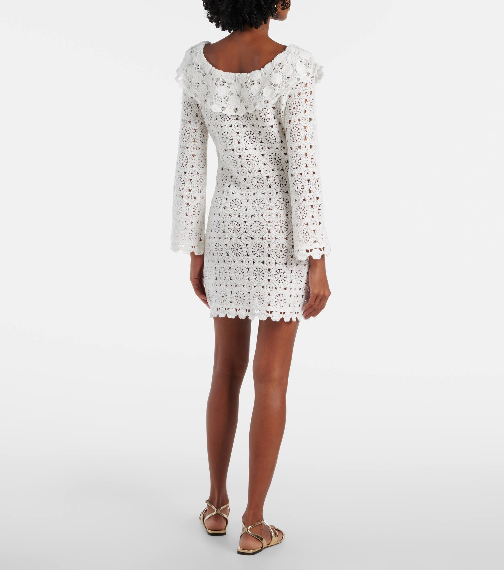 Envalira cotton crochet minidress - 3