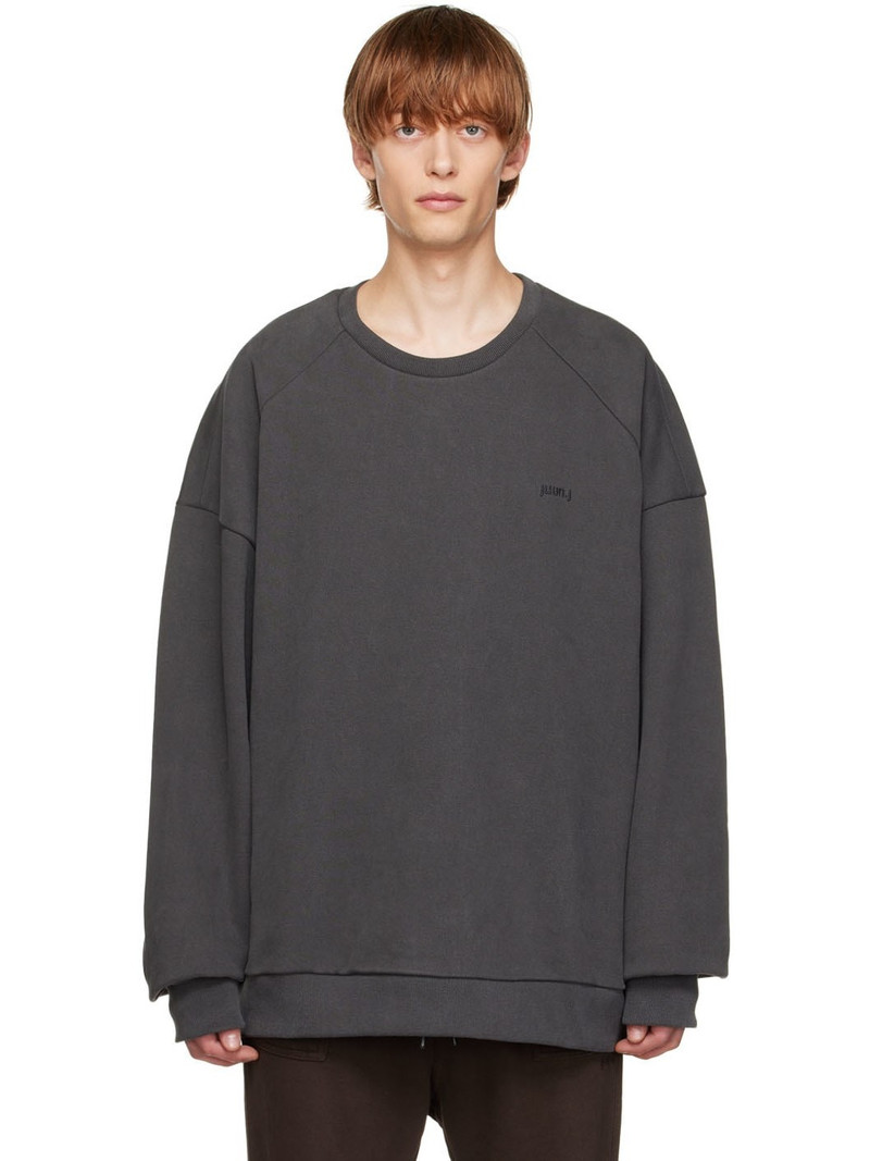 Gray Garment-Dyed Sweatshirt - 1