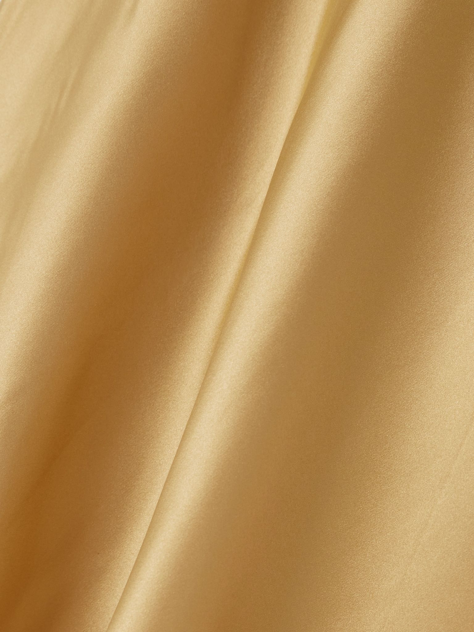 Sublimes silk-charmeuse maxi skirt Gold - 4