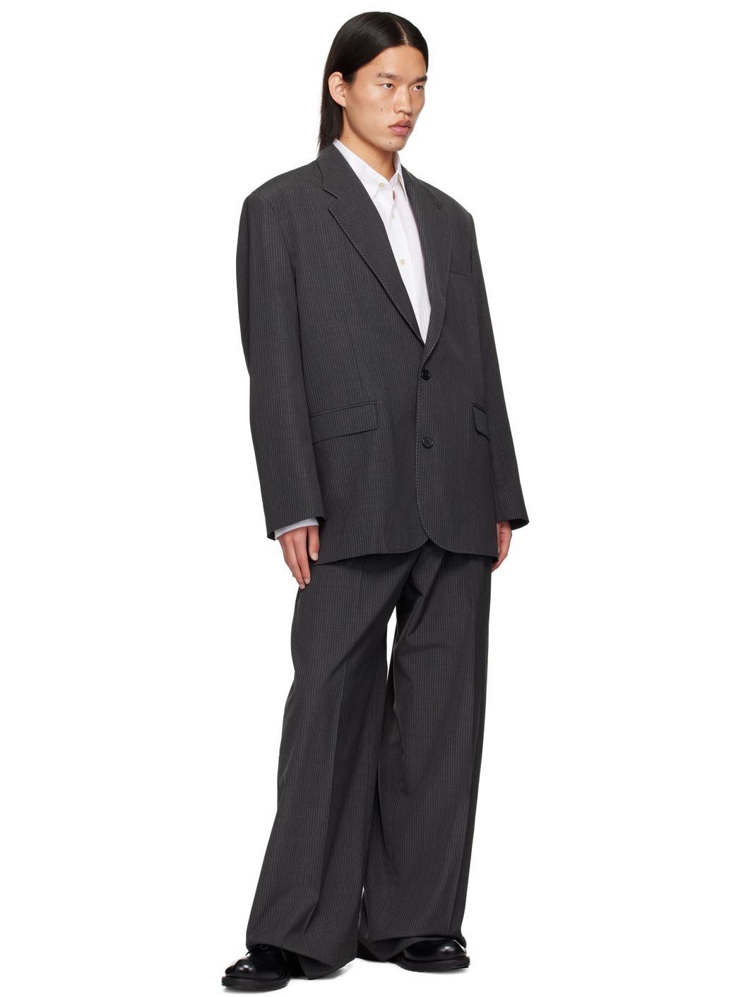 Gray Relaxed-Fit Blazer - 4