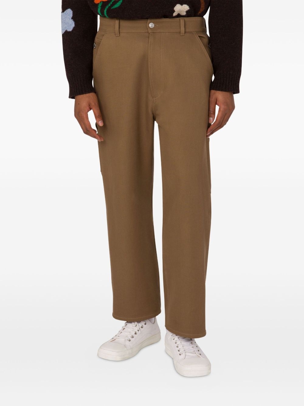 strap-detail trousers - 3