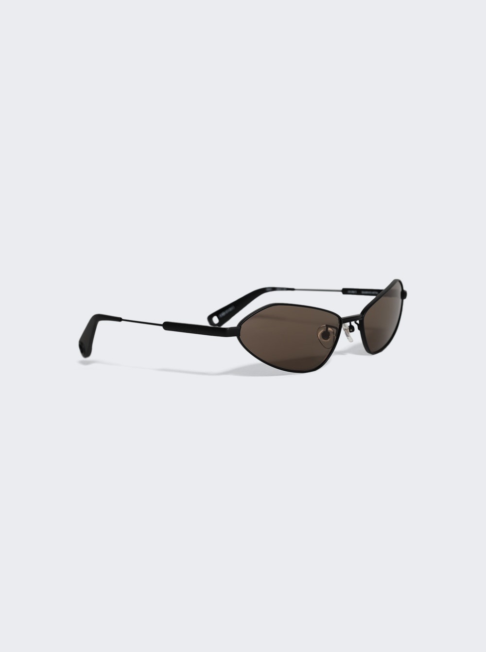 X Jacquemus Bambino Angular Metal Sunglasses Black - 4