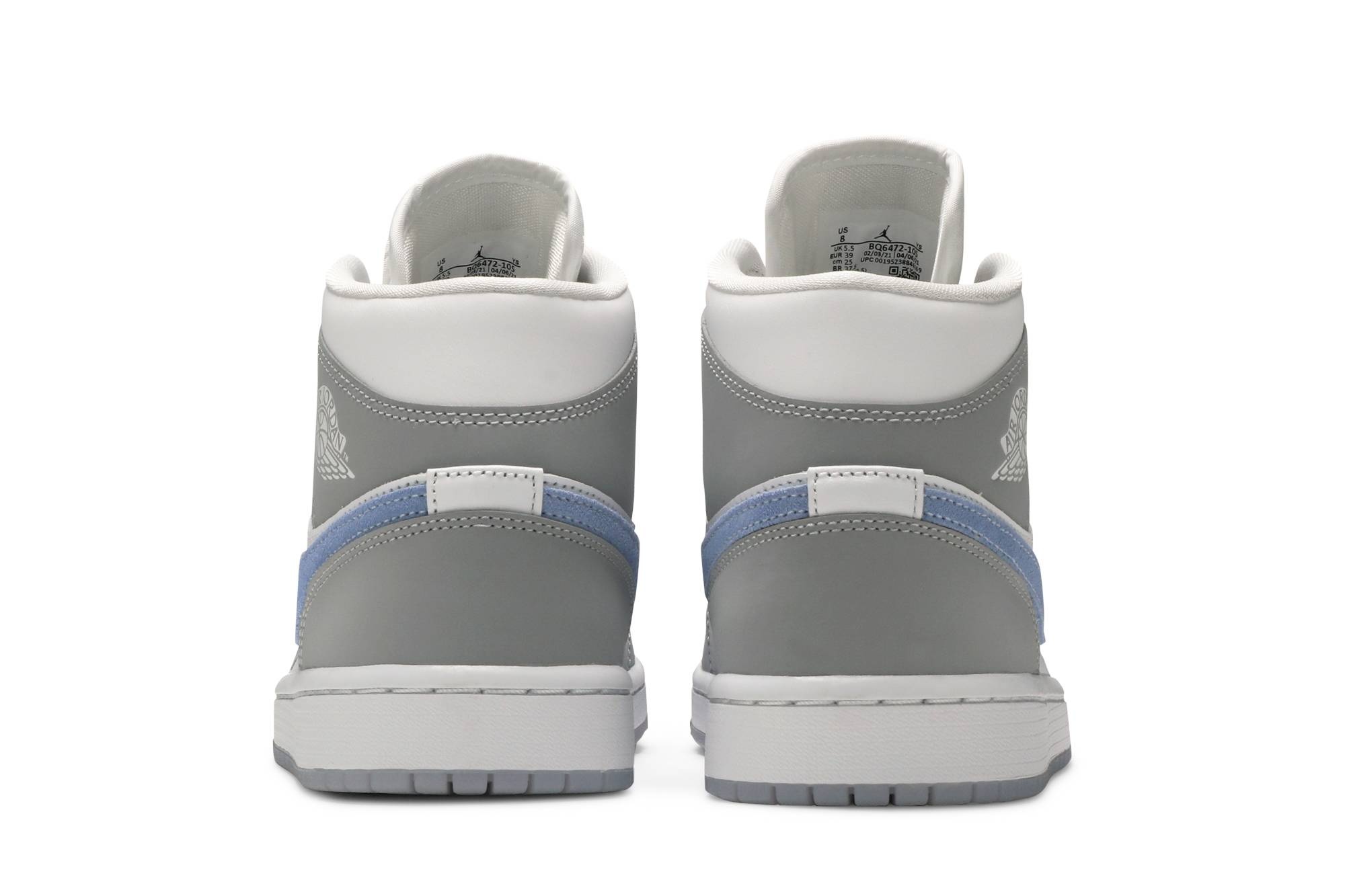 Wmns Air Jordan 1 Mid 'Wolf Grey Aluminum' - 6