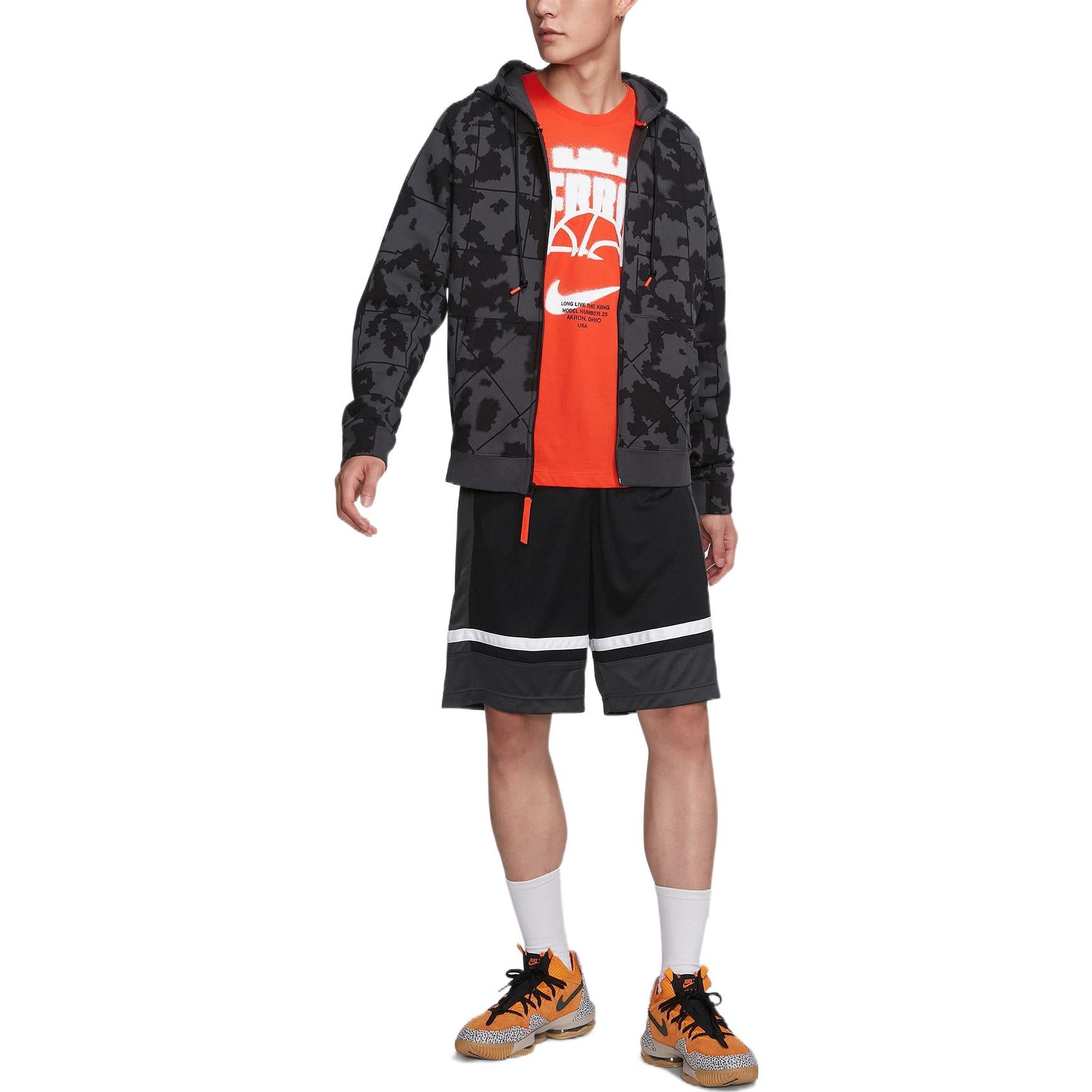 Nike AS Lebron M NK Hoodie FZ AOP ANTHRACITE AT3914-060 - 3