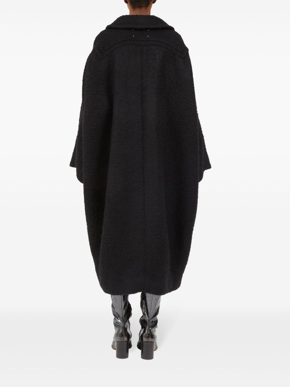 bouclé oversized coat - 4
