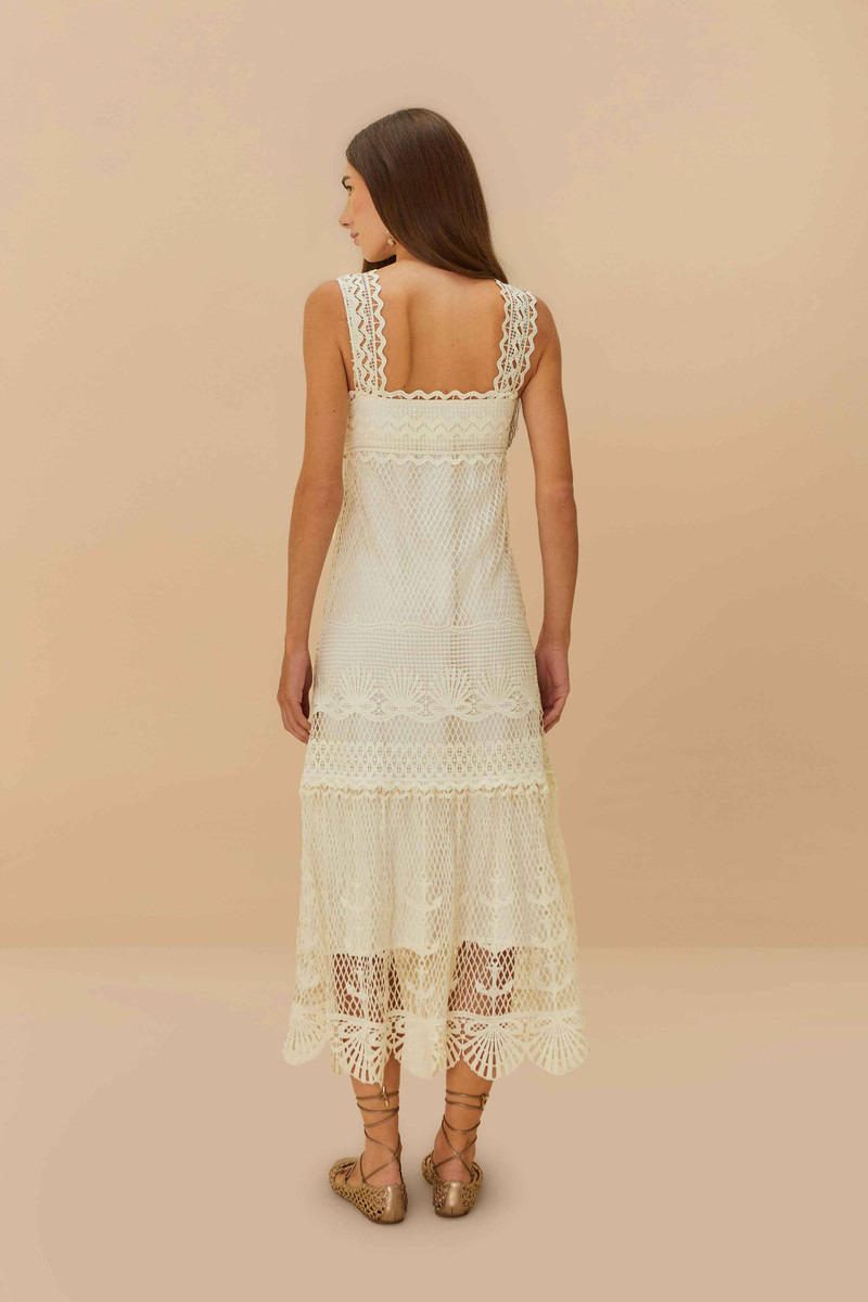 Off-White Nautical Guipure Maxi Dress 4