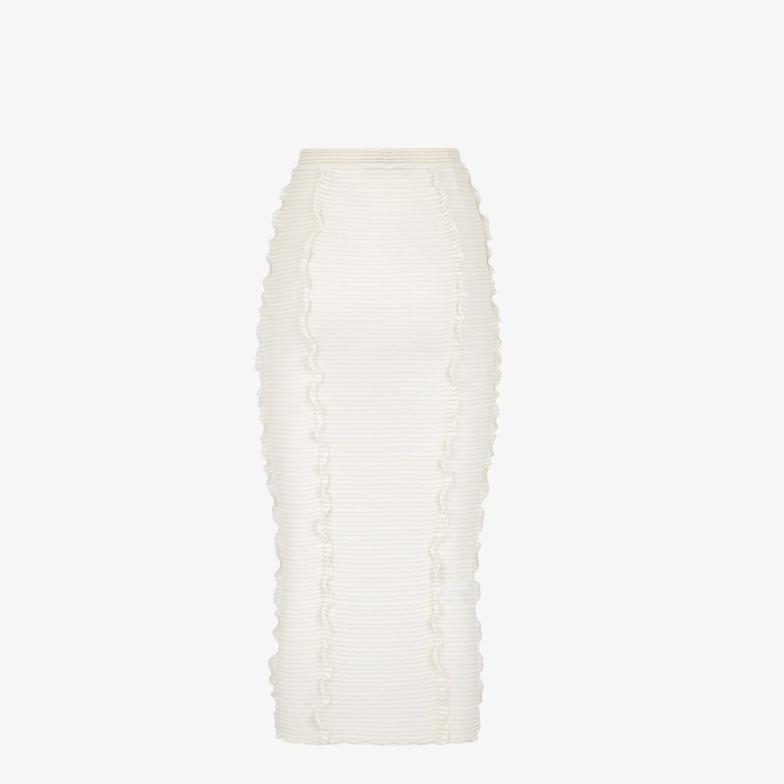 White silk and nylon skirt - 2