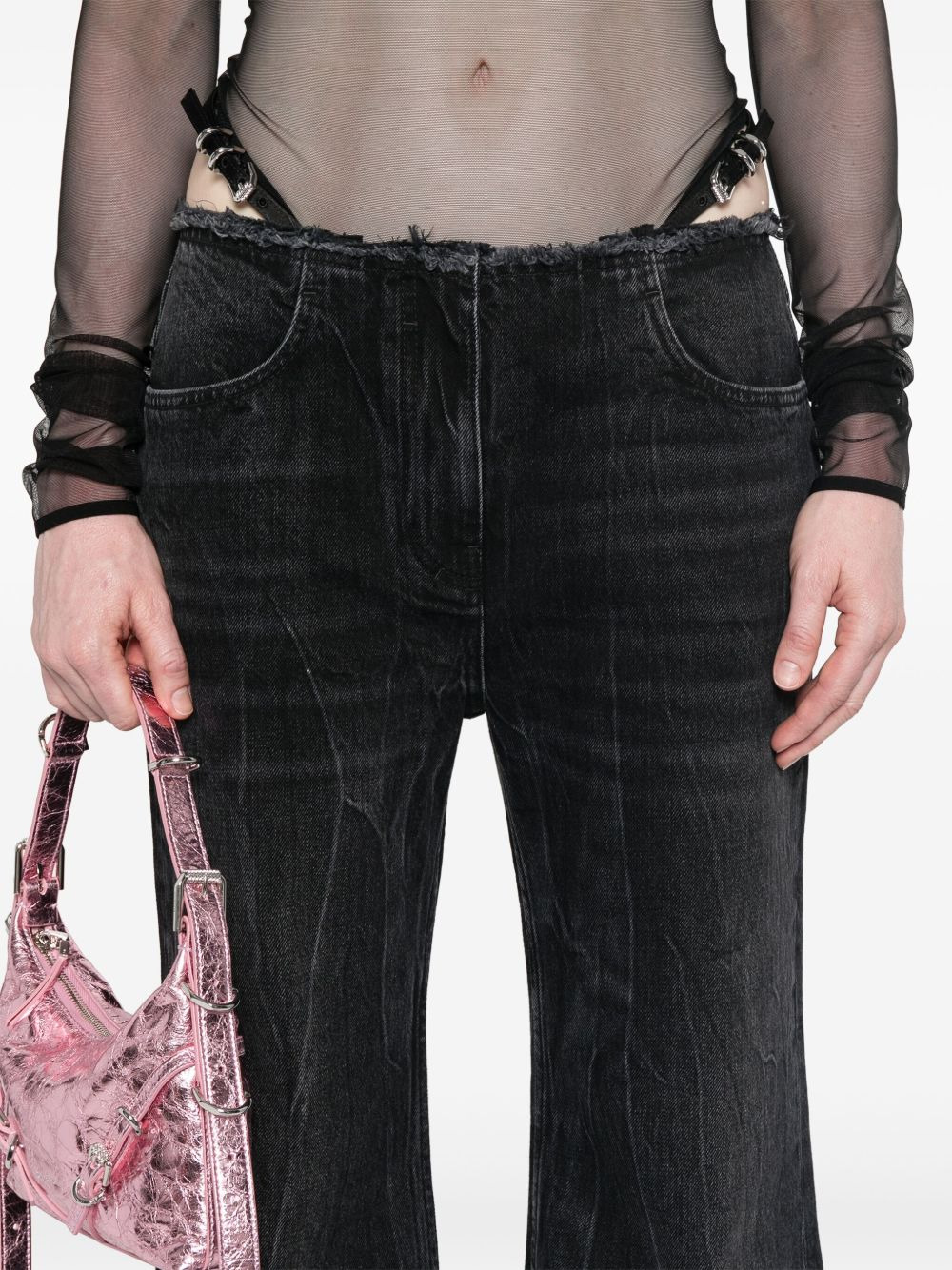 Voyou low-rise flared jeans - 5