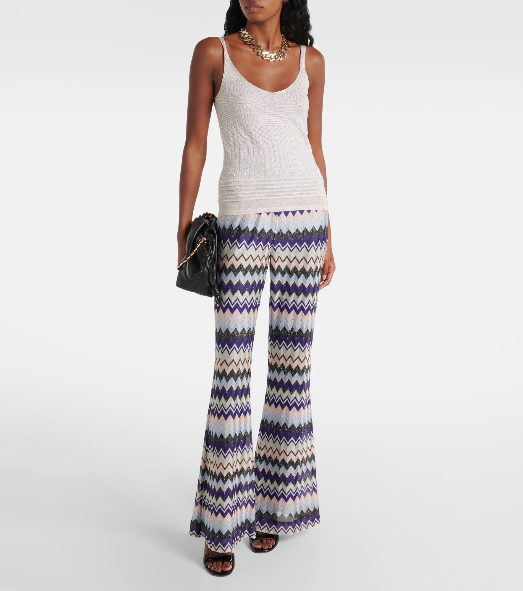 Metallic jersey tank top - 2