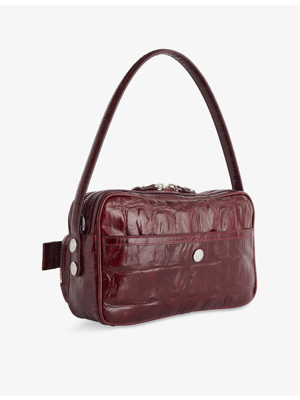 Camero Party Croc-Effect Leather Shoulder Bag - 4