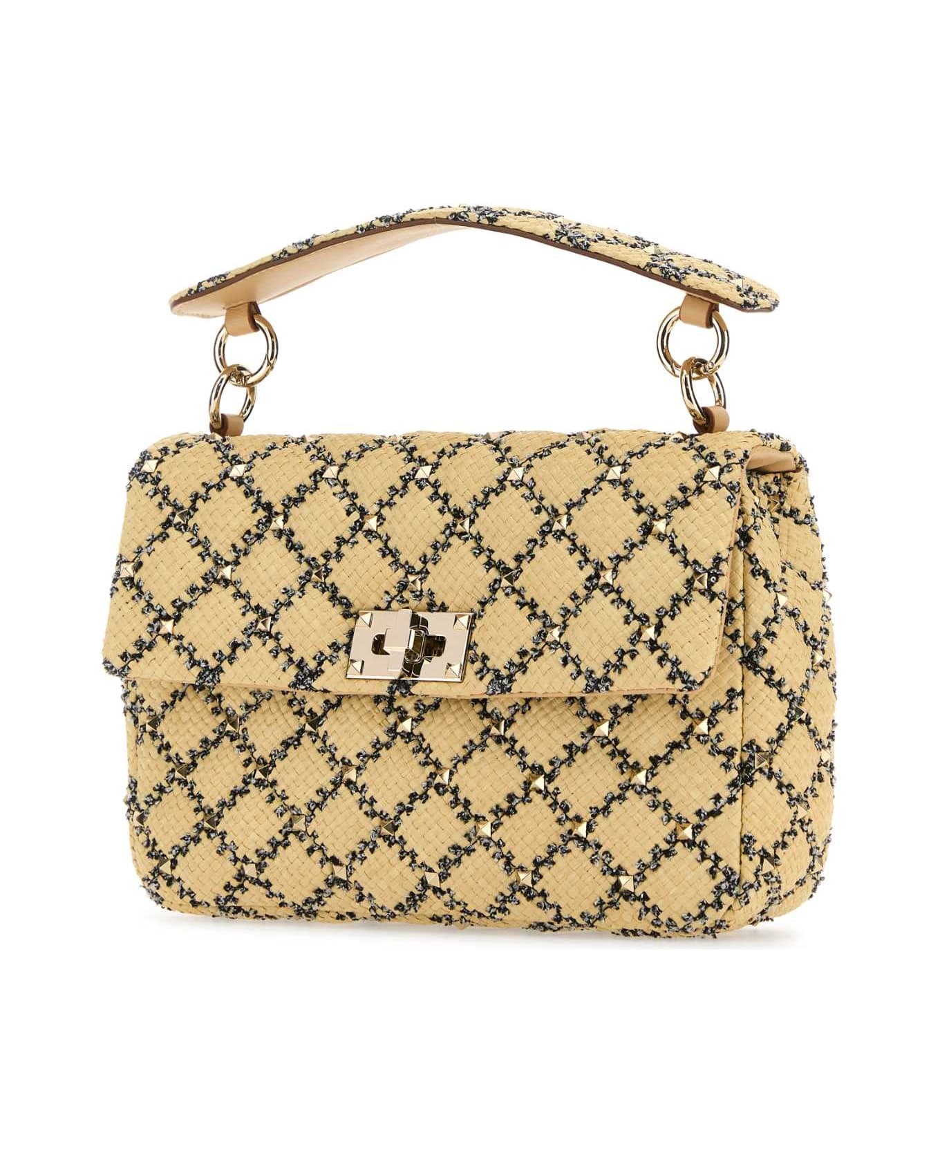 Raffia Rockstud Handbag - 2